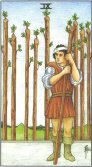 Nine of Wands - Minor Arcana Tarot Card