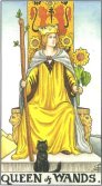 Queen of Wands - Minor Arcana Tarot Card
